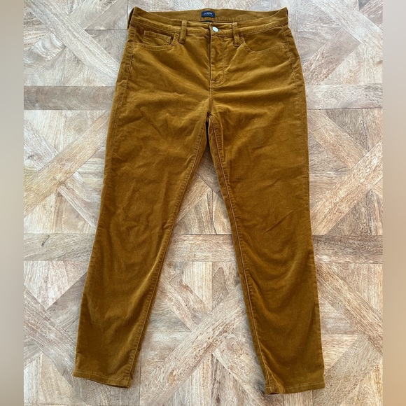 J Crew Vintage slim-straight corduroy pant in mustard - Picture 2 of 8